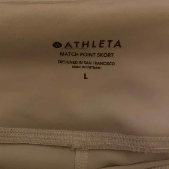 Athleta Match Point Skorts in Blk and White large - Picture 6 of 7